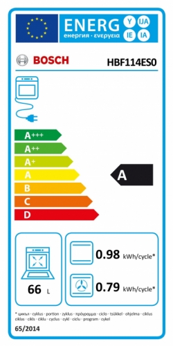 Bosch HBF114BS1 Ugradna rerna - Слика 2