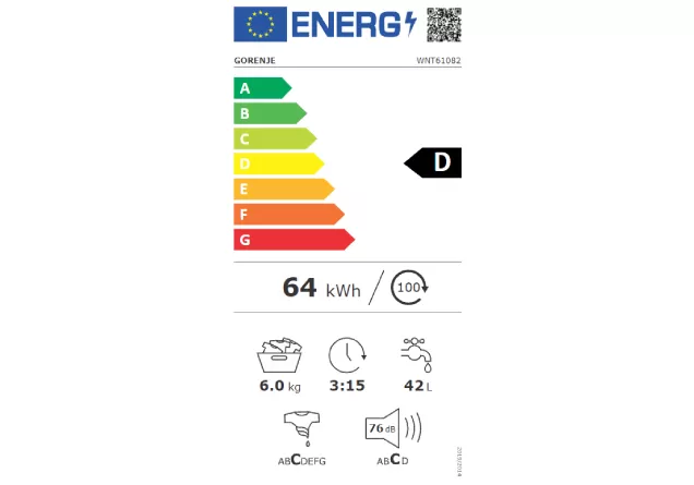 Gorenje WNT61082 veš mašina - Слика 2