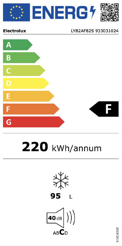 Electrolux LYB2AF82S UGRADNI ZAMRZIVAČ - Слика 2