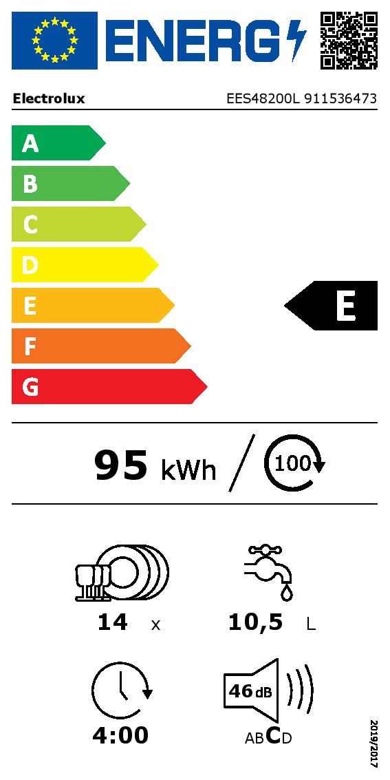 ELECTROLUX EES48200L Ugradna sudomašina - Слика 2