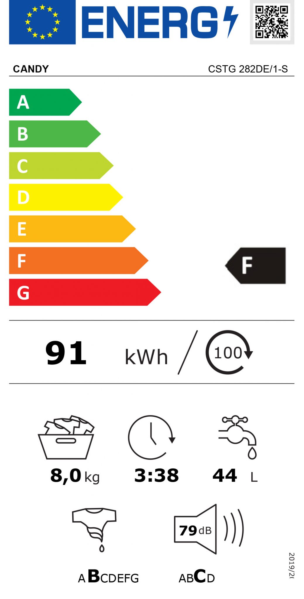 Candy CSTG 282D/2-S Mašina za pranje veša - Слика 2