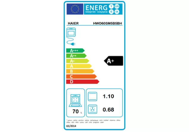 Haier HWO60SM5B5BH Ugradna rerna - Слика 2